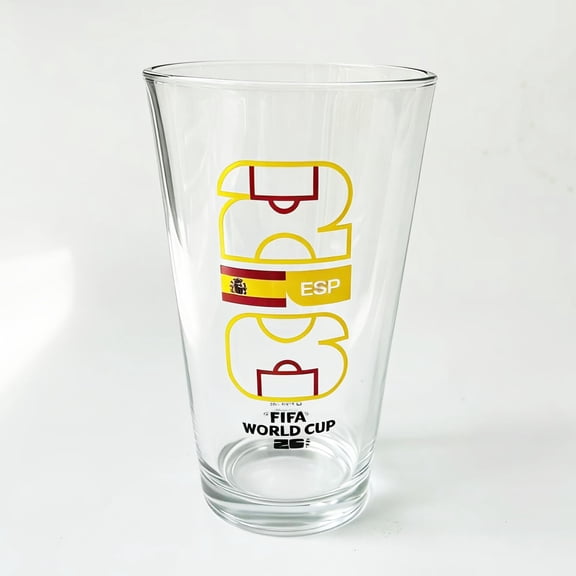 FIFA World Cup 2026 Soccer 16oz Country Mixing Glass - Spain