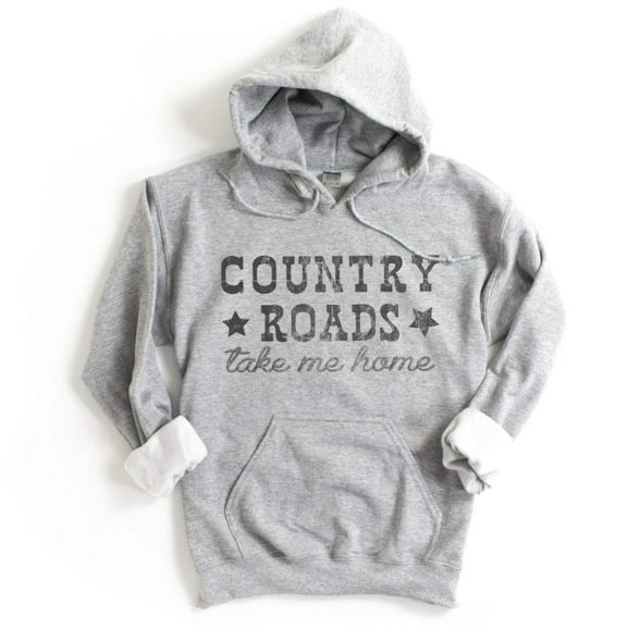 COUNTRY ROAD TAKE ME HOME Graphic Unisex Fleece Hooded Sweatshirt