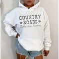 thumbnail image 1 of COUNTRY ROAD TAKE ME HOME Graphic Unisex Fleece Hooded Sweatshirt, 1 of 9