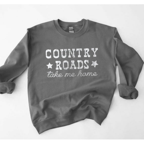 COUNTRY ROADS TAKE ME HOME Graphic Unisex Fleece Pullover