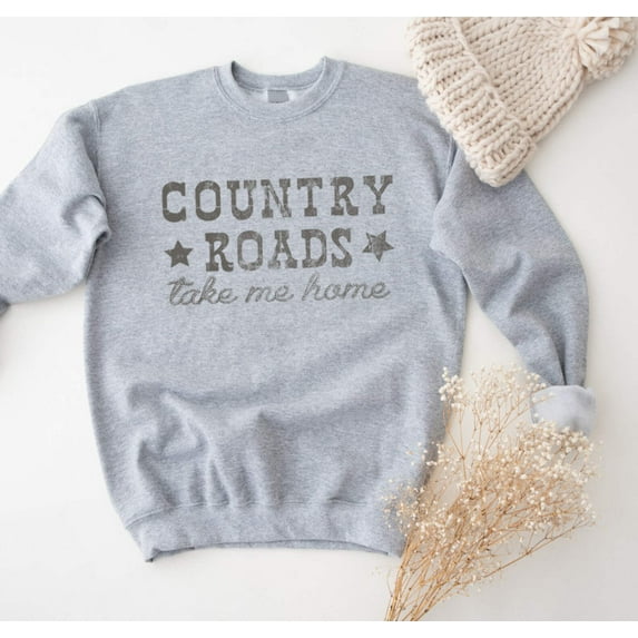 COUNTRY ROADS TAKE ME HOME Graphic Unisex Fleece Pullover