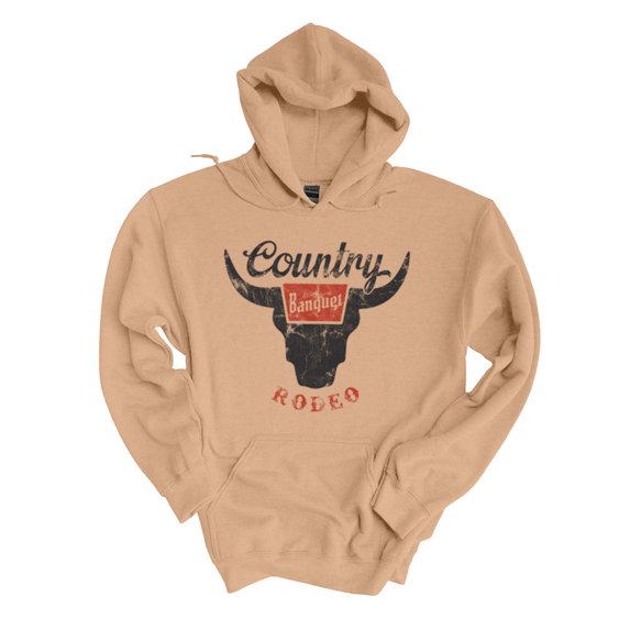 COUNTRY RODEO Graphic Unisex Fleece Hooded Sweatshirt