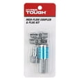 thumbnail image 1 of Hyper Tough 70 CFM HI Flo Aluminum Coupler & Plug Set 4 Pieces Model Number 13-903HT, Weight: 0.16lbs, 1 of 6