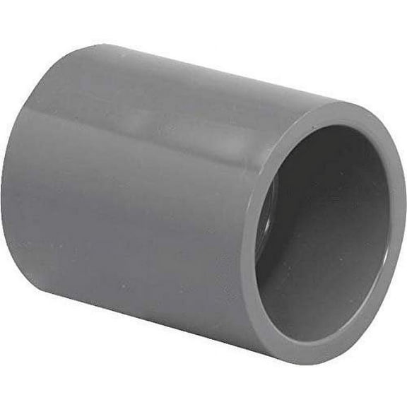 Genova Products Coupling PVC SCH80 - 1/2 In. Slip X 1/2 In. Slip