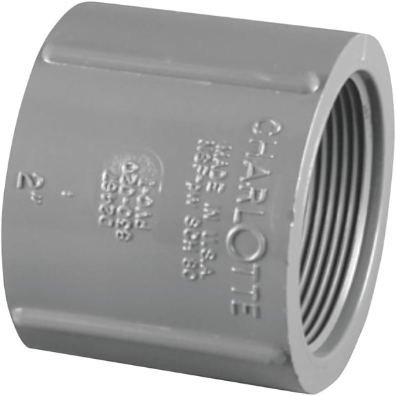 Genova Products PVC Coupling SCH80 - 1 In. Fip X 1 In. Fip