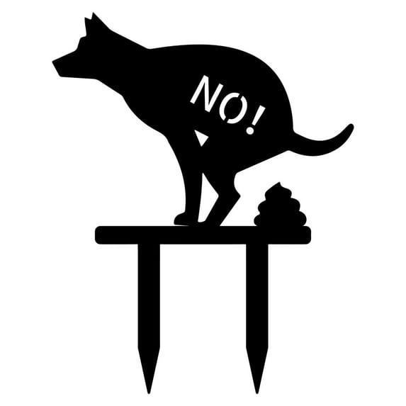 COURAGEDG 1Pc Dog Garden Acrylic Stake, 11x12in Outdoor Art for Pet Lovers & Gardeners