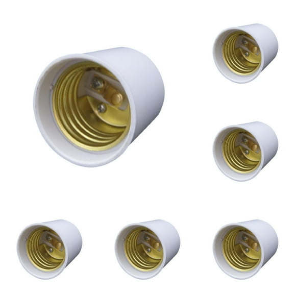 COURAGEDG 1Pcs GU24 To E27 Adapter Converter Lamp Holder Base Socket For LED Light Bulbs 6PCS 10 Light String of Lights Warm Lights Wire