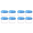 thumbnail image 1 of COURAGEDG 8PCS Mini Clear Jars With Leakproof Lids Round Clear Container 35ml Refillable Storage Containers For Home And Kitchen Clear Containers for Fridge Condiment Containers with Lids, 1 of 3