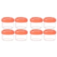 thumbnail image 1 of COURAGEDG 8PCS Mini Clear Jars With Leakproof Lids Round Clear Container 35ml Refillable Storage Containers For Home And Kitchen Glass Baby Food Containers Large Storage Containers with Lids, 1 of 3