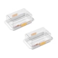 thumbnail image 1 of COURAGEDG Airtight Butter Dish With Lid Butter Dividing Store Multifunctional Butter Storage Tray (Also Dishwasher) 2PCS Smell Proof Stash Jar Counter Storage, 1 of 8