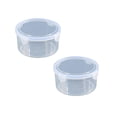 thumbnail image 1 of COURAGEDG Stackable Transparent Thickened Refrigerator Storage Microwave Food Sealed Commercial Fresh Keeping 2PCS Kitchen Glass Storage Containers, 1 of 7