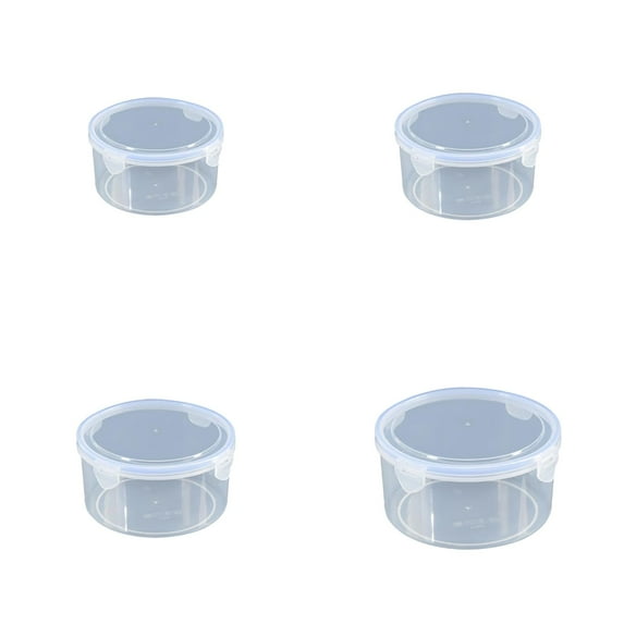 COURAGEDG Stackable Transparent Thickened Refrigerator Storage Microwave Food Sealed Commercial Fresh Keeping Dressing Containers with Lids Airtight Food Storage Containers for Pantry