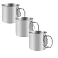 thumbnail image 1 of COURAGEDG Stainless Steel Camping Cup With Foldable Handle Durable Stainless Steel Cup Outdoor Cup For Backpacking 700ml 3PCS Us Coffee Mug Large Large Water Cup Set, 1 of 8