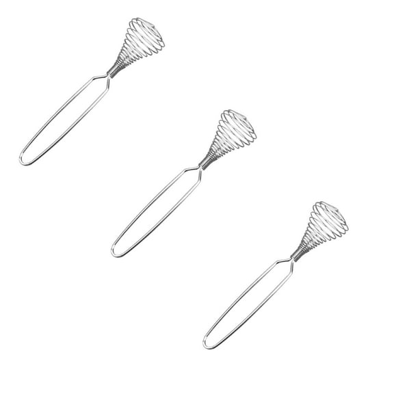 COURAGEDG Stainless Steel Manual Egg Beater Baking Stick Kitchen Tool Spring Head Egg Beater 3PCS Mixer Hand Lotion Mixer