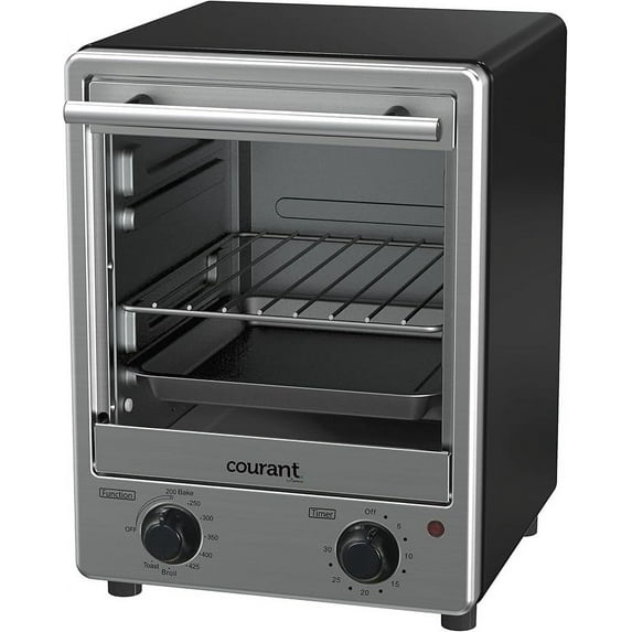 Courant 900-watts 4 Slice Toastower Stainless Steel Front Toaster Oven