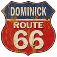 thumbnail image 1 of COURTNEY Route 66 Sign Shield Metal Gift Man Cave Red 211110005465, 1 of 1