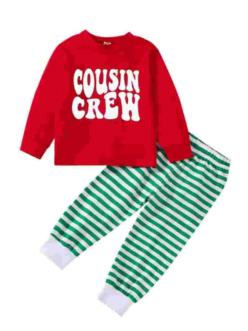 Crew Kids Striped Set - Red Crew Kids Striped Set - Red