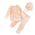 thumbnail image 1 of COUTEXYI Baby Girls  Long Sleeve O-neck Tops + Long Pants with Elastic Waist + Hat  Headband for Spring Fall, 1 of 4