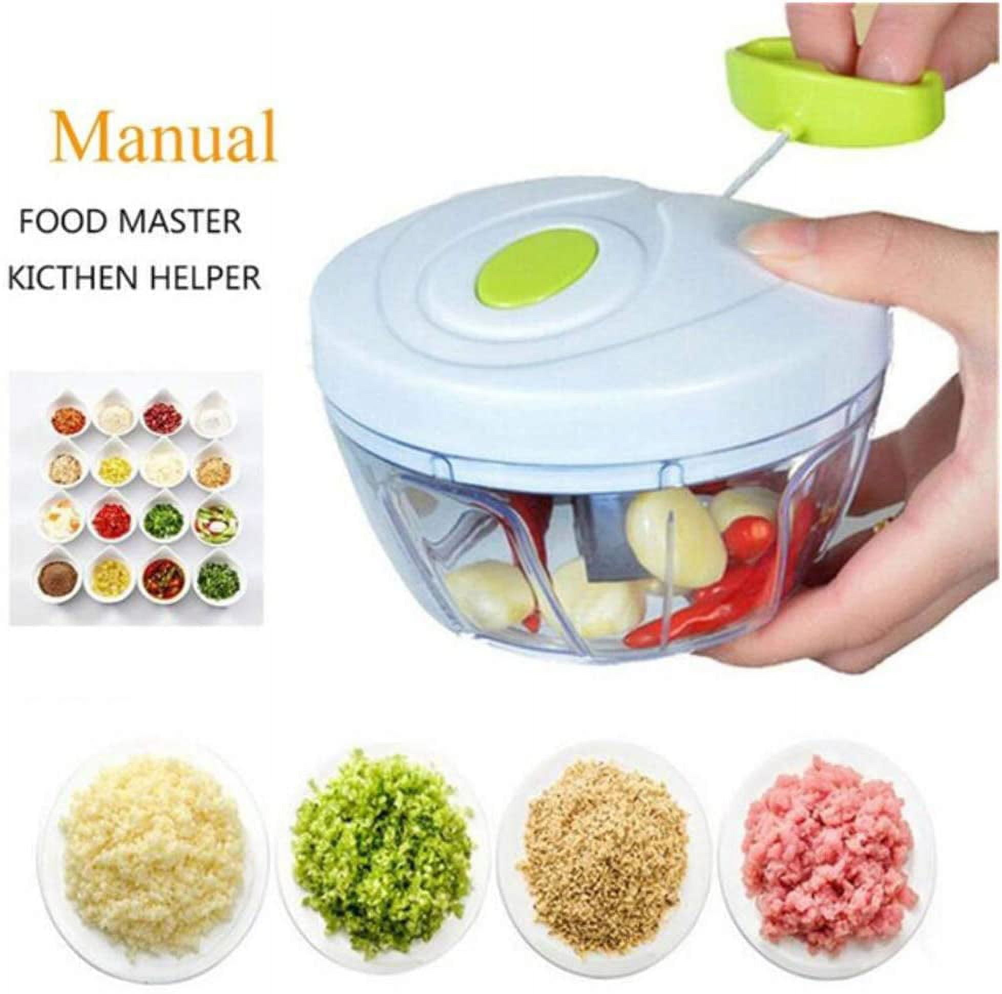 Zyliss Easy Pull Food Chopper and Manual Food Processor - Vegetable Slicer  and Dicer - Hand Held