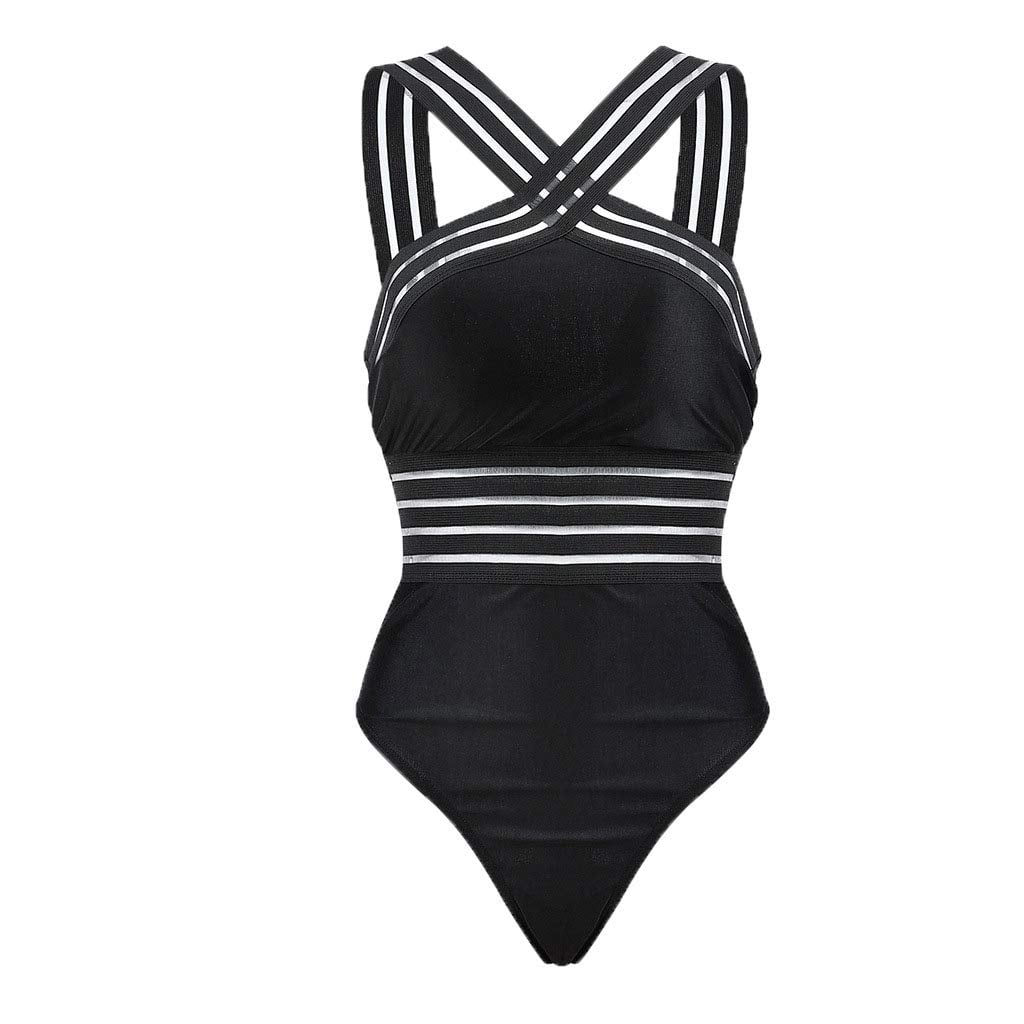 Women'S One Piece Swimsuit Print Sexy One Shoulder Strap Three Point Swimsuit
