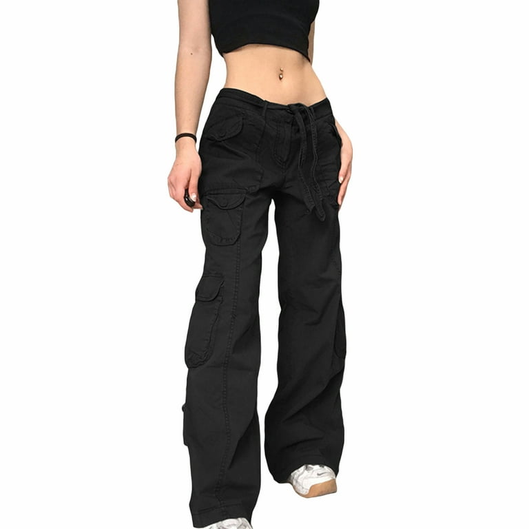 Loose fit cargo pants ladies new arrivals