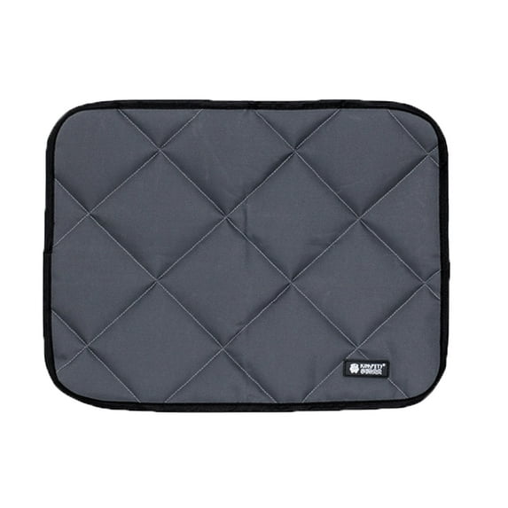 COUTUDI Anti-Slip Washable Oxford Pet Kennel & Crate Pad with Water-Resistant Coating, Gray, Large