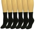 thumbnail image 1 of COUVER Kids Child Youth Midcalf Softball Baseball Socks, Black, 6 Pairs Set, 1 of 4