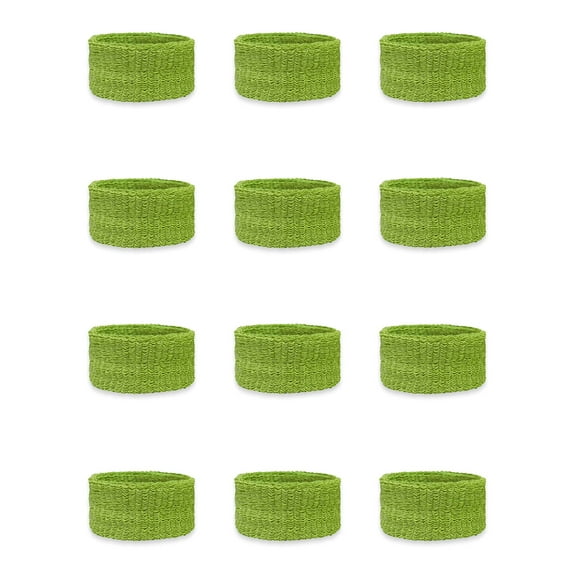 COUVER Kids Children 1 Inch - Solid/Plain Cotton Terry Cloth Wristband (12 Pieces)