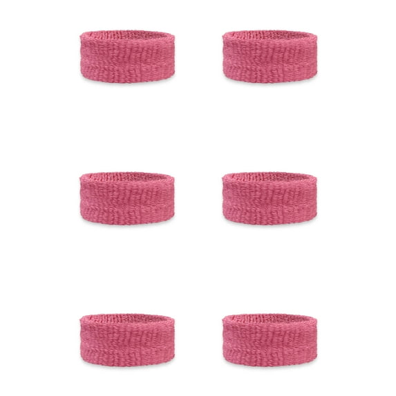 COUVER Kids Children 1 Inch - Solid/Plain Cotton Terry Cloth Wristband(6 Pieces)