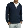 thumbnail image 1 of COUVER Men's Active Casual 100% Cotton Terry Zipper Hoodie, Navy S, 1 Count, 1 Pack, 1 of 4