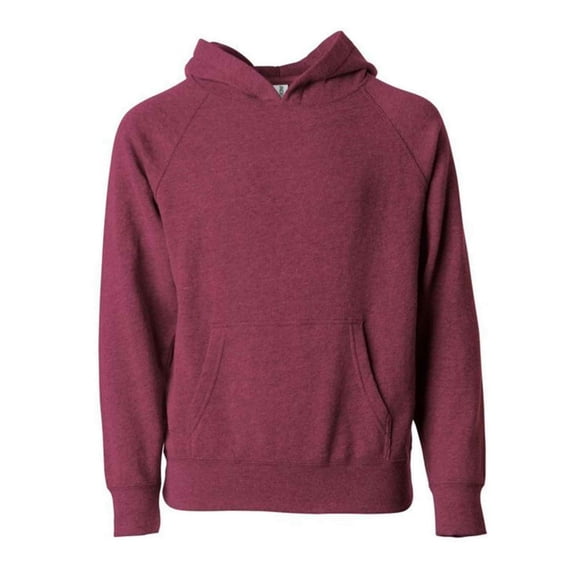 COUVER Toddler Special Blend Raglan Hooded Sweatshirt , Crimson, 4T, 1 Piece