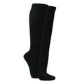 thumbnail image 1 of COUVER Unisex 15-21mmHg Compression Knee High Socks for Nurses, Black, 1 of 5