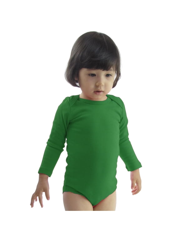 Unisex Infant/Toddler Cotton Nature Bodysuit Onesie, Green, 18M, 1-Piece