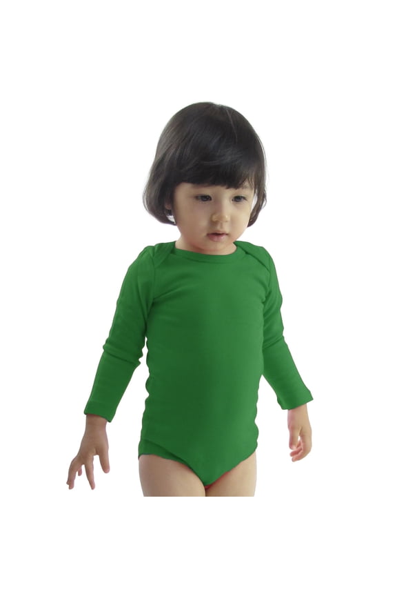Unisex Infant/Toddler Cotton Nature Bodysuit Onesie, Green, 18M, 1-Piece