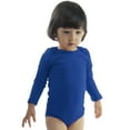 thumbnail image 1 of COUVER Unisex Baby Infant Toddler Long Sleeve Lap Shoulder Solid color Bodysuit Onesie, Royal Blue, 12M, 1 of 7