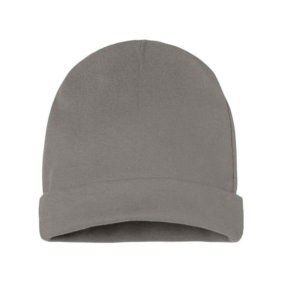 COUVER Unisex Soft Cotton Infant Newborn Baby Beanie, Titanium, One Size, 1 Piece