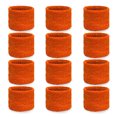thumbnail image 1 of COUVER WBY330 2.5" Tall Stretcy Cotton Wristband for Event use, Party Favor, Summer/Day Camp, School/Church Activity, DARK ORANGE, 12PCS Bulk Wholesale Pack, 1 of 3
