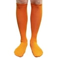 thumbnail image 1 of COUVER Orange Knee High Socks for Women Knee Tube Socks Womens Athletic Socks Cotton Knee High Socks, 5-9.5, 1 Pair, 1 of 6