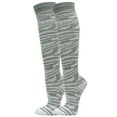 thumbnail image 1 of COUVER Women Colorful Animal Print Knee High Fashion Socks, Zebra Light Grey, One Size, 1 Pair, 1 of 1