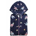 thumbnail image 1 of COUVER Women Hooded Hoodie Fleece Pajama Sleepwear Loungewear, Rabbit / Navy, M, One-Piece, 1 of 1
