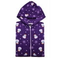 thumbnail image 1 of COUVER Women Hooded Hoodie Fleece Pajama Sleepwear Loungewear, Snowman, XL, One-Piece, 1 of 3