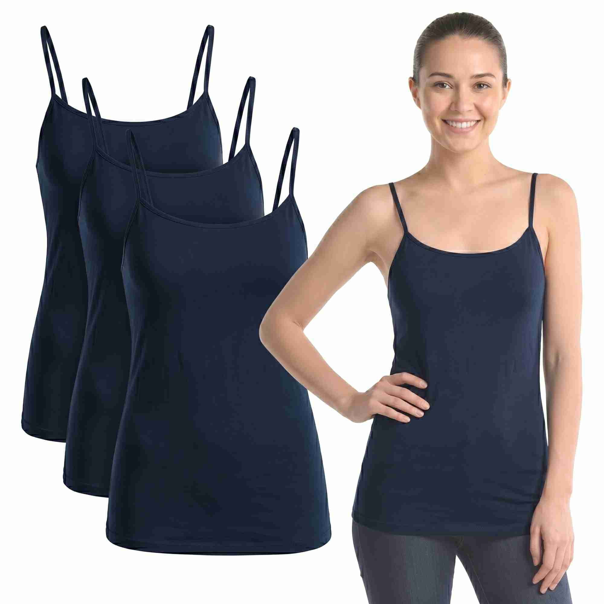 COUVER, Women's Camisole Top, Plus Size, Adjustable Spaghetti