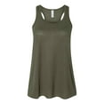 thumbnail image 1 of COUVER Women's Flowy Racerback Tank , Military Green , X-Small, 1 of 4