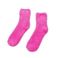 thumbnail image 1 of COUVER Womens Fuzzy Socks Fluffy Thick Warm Winter Soft Cozy Plush Fleece Cabin House Slipper Socks, Fuchsia, 5-9, 1 Pair, 1 of 7