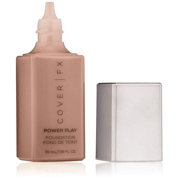 Cover FX Power Play Foundation: Full Coverage, Waterproof, Sweat-proof and Transfer-Proof Liquid Foundation For All Skin Types N110, 1.18 fl. oz.