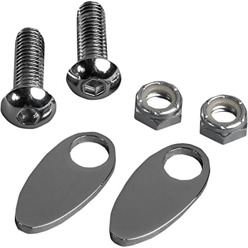 Chrome Plated Steel Cover Plates For Harley-Davidson – Fills Turn Signal Holes On Rear Fender Strut