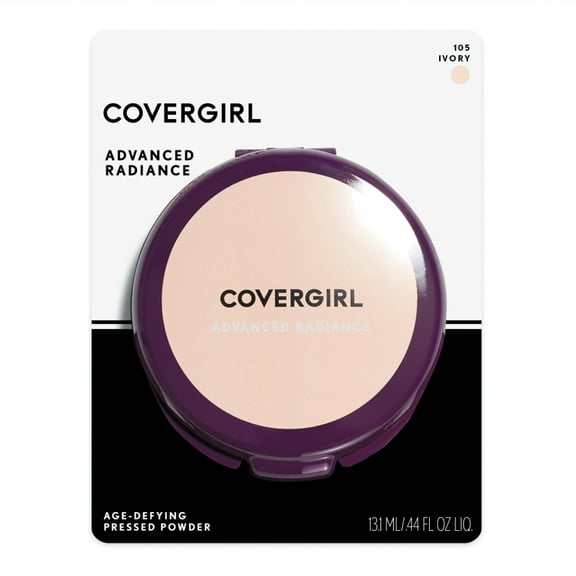 COVERGIRL Advanced Radiance Age-Defying Pressed Powder, 105 Ivory, 0.44 oz