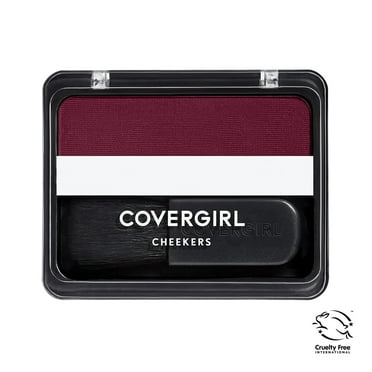 COVERGIRL Cheekers Blendable Powder Blush, 106 Bordeaux Burgundy, 0.12 oz, Easy-to-Apply Soft Powder Blush, Brushes on for Natural Looking Color, Easy-to-Carry-Compact