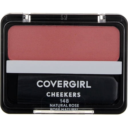 COVERGIRL Cheekers Blendable Powder Blush, 148 Natural Rose, 0.12 oz