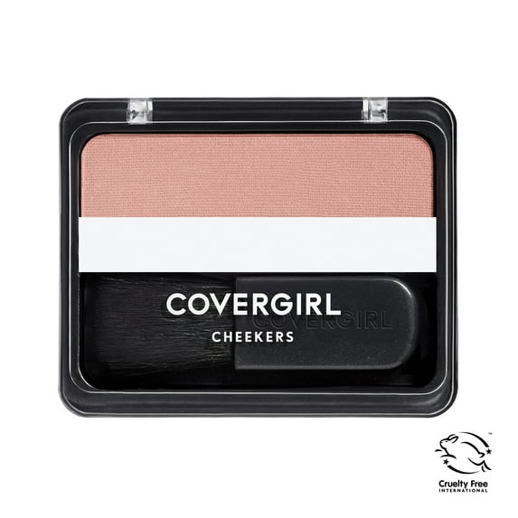 COVERGIRL Cheekers Blendable Powder Blush, 150 Pretty Peach, 0.12 oz